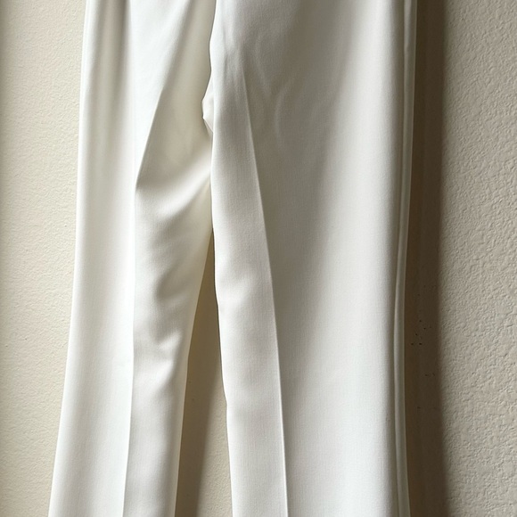 KOBI HALPERIN Deb High-waist Flared Pants In Ivory Cream White Sz 4 - Picture 8 of 12